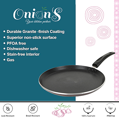 Onions Non Stick Flat tawa/Dosa Tawa/Chapthi tawa/Roti tawa