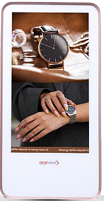 Nextview 32 Inch Digital Signage Wallmount Rosegold Frame NVSG32PRGWM
