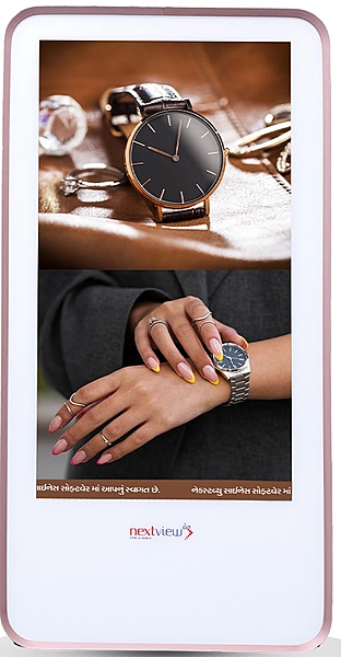 Nextview 32 Inch Digital Signage Wallmount Rosegold Frame NVSG32PRGWM