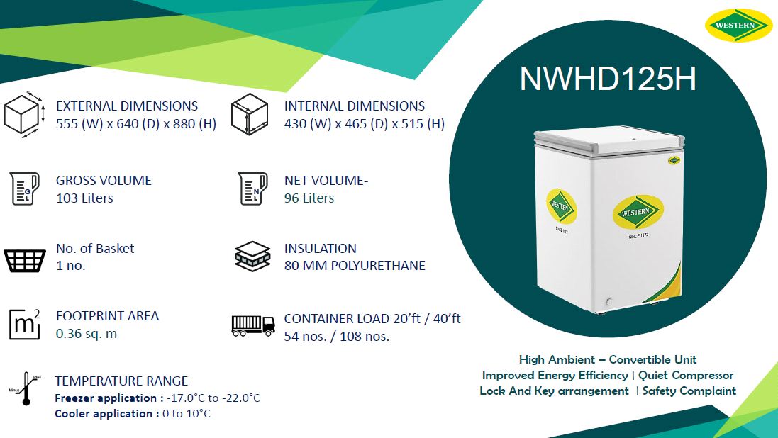 Western Deep Freezer 125H