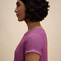 NYKAA After Class Apple Bottom Flattering Longline Tee NYAT272