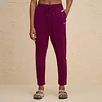 Ultimate Comfort Cotton Travel Pants in Relaxed Fit with Spill Safe Zip Pockets NYAT502