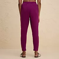 Ultimate Comfort Cotton Travel Pants in Relaxed Fit with Spill Safe Zip Pockets NYAT502