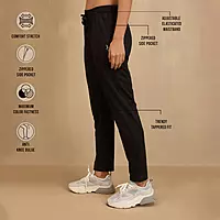 Ultimate Comfort Cotton Travel Pants in Relaxed Fit with Spill Safe Zip Pockets NYAT502