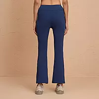 Ultimate Comfort Cotton Stretch Flare Leggings with Anti Slip Waist & Pockets NYAT503