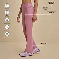 Ultimate Comfort Cotton Stretch Flare Leggings with Anti Slip Waist & Pockets NYAT503