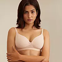 Nykd Breathe Cotton Transparent Back Padded Non Wired T-Shirt Bra NYB007