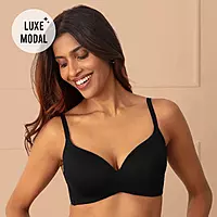 Nykd by Nykaa Super Soft Luxe Modal Padded Non Wired 3/4th Coverage T Shirt Bra NYB013