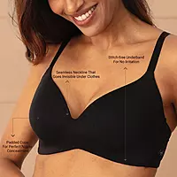 Nykd by Nykaa Super Soft Luxe Modal Padded Non Wired 3/4th Coverage T Shirt Bra NYB013