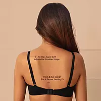 Nykd by Nykaa Super Soft Luxe Modal Padded Non Wired 3/4th Coverage T Shirt Bra NYB013