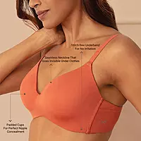 Nykd by Nykaa Super Soft Luxe Modal Padded Non Wired 3/4th Coverage T Shirt Bra NYB013