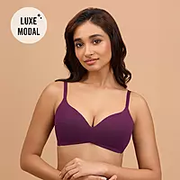 Nykd by Nykaa Super Soft Luxe Modal Padded Non Wired 3/4th Coverage T Shirt Bra NYB013