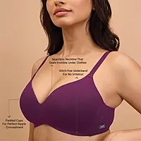Nykd by Nykaa Super Soft Luxe Modal Padded Non Wired 3/4th Coverage T Shirt Bra NYB013