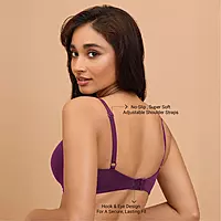 Nykd by Nykaa Super Soft Luxe Modal Padded Non Wired 3/4th Coverage T Shirt Bra NYB013
