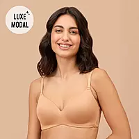 Nykd by Nykaa Super Soft Luxe Modal Padded Non Wired 3/4th Coverage T Shirt Bra NYB013