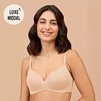 Nykd by Nykaa Super Soft Luxe Modal Padded Non Wired 3/4th Coverage T Shirt Bra NYB013