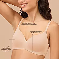 Nykd by Nykaa Super Soft Luxe Modal Padded Non Wired 3/4th Coverage T Shirt Bra NYB013