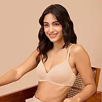 Nykd by Nykaa Super Soft Luxe Modal Padded Non Wired 3/4th Coverage T Shirt Bra NYB013