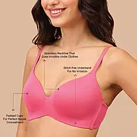 Nykd by Nykaa Super Soft Luxe Modal Padded Non Wired 3/4th Coverage T Shirt Bra NYB013