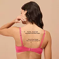 Nykd by Nykaa Super Soft Luxe Modal Padded Non Wired 3/4th Coverage T Shirt Bra NYB013