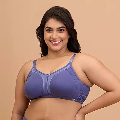 Nykd By Nykaa Everyday Cotton M-Frame Bounce Control Non-Padded Non-Wired Bra NYB101