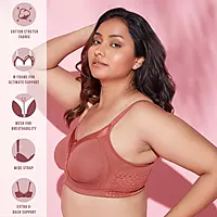 Nykd By Nykaa Everyday Cotton M-Frame Bounce Control Non-Padded Non-Wired Bra NYB101