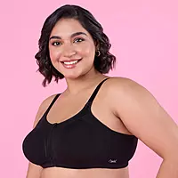 Nykd By Nykaa Everyday Cotton M-Frame Bounce Control Non-Padded Non-Wired Bra  NYB101B