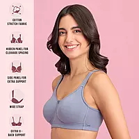 Nykd By Nykaa No Sweat Breast Separating Breathe Cotton Non Padded Non Wired Bra - NYB105