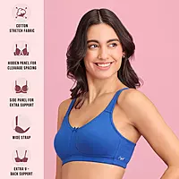 Nykd By Nykaa No Sweat Breast Separating Breathe Cotton Non Padded Non Wired Bra - NYB105