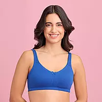 Nykd By Nykaa No Sweat Breast Separating Breathe Cotton Non Padded Non Wired Bra - NYB105