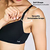 Nykd By Nykaa Breathe Cotton All Day Comfort Padded Non Wired T-Shirt Bra NYB198