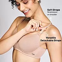 Nykd By Nykaa Breathe Cotton All Day Comfort Padded Non Wired T-Shirt Bra NYB198