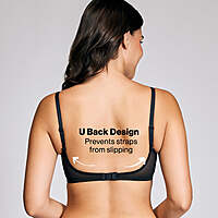 Nykaa Iconic Cotton Low Back Padded Non-Wired 3/4th Coverage T-shirt Bra NYB252