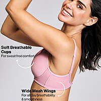 Nykaa Iconic Cotton Low Back Padded Non-Wired 3/4th Coverage T-shirt Bra NYB252