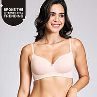 Nykaa Iconic Cotton Low Back Padded Non-Wired 3/4th Coverage T-shirt Bra NYB252