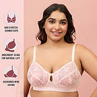 Nykaa Embroidered Floral Lace Wired Bra NYB292