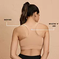 Nykd By Nykaa Cotton Stretch Slip On Sports Bra with Removable Cups NYK059