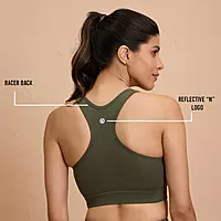 Nykd By Nykaa Cotton Stretch Slip On Sports Bra with Removable Cups NYK059
