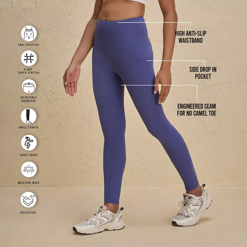 Nykd By Nykaa  Luxe Leggings in Cloud Soft & Squat Proof Fabric with Anti Slip Waist & Booty Sculpting NYK261 