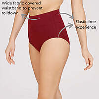 Nykd Pack of 2 No Visible Elastic Tummy Tucker Brief with Full Rear Coverage NYP105