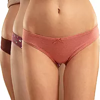 Nykd Low Rise Bikini 3/4th Coverage Panty Pack 3 Pcs NYP112