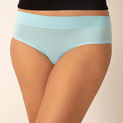Nykd 4 Way Stretch Hipster Panty NYP34- NYP342-Turquoise Stone M