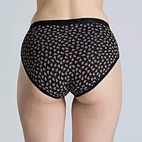 Nykd By Nykaa Mid Rise Hipster 5PCS Panty pack with Outer Elastic NYP391 prints may vary (Shipped Assorted)