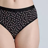 Nykd By Nykaa Mid Rise Hipster 5PCS Panty pack with Outer Elastic NYP391 prints may vary (Shipped Assorted)