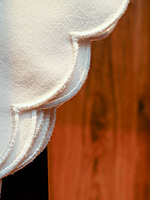 Nature Abani Scallop Edge Cloth Napkins – Set of 4, 100% Cotton, Reusable & Washable Table Napkins