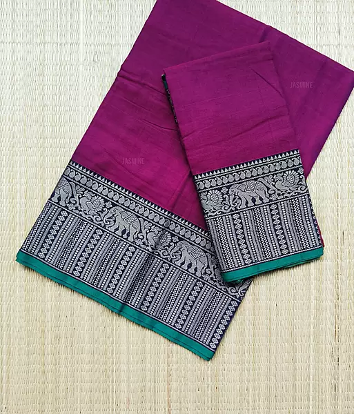 Sadhana - సాధన ( Narayanpet Dress material in Majenta Colour )