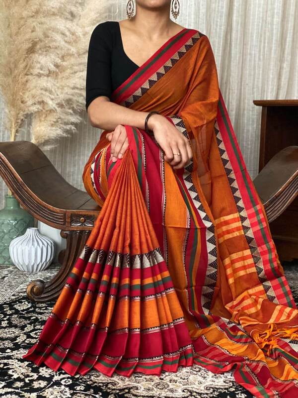 Sand Shaded Narayanpet cotton Saree