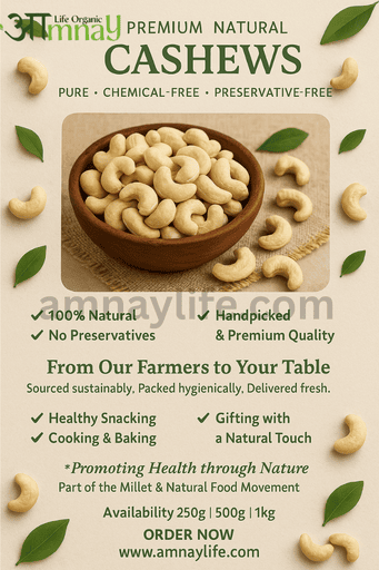 Natural Cashew Nuts (Kaju) (100% Natural,  Chemical Free,No preservatives)w180