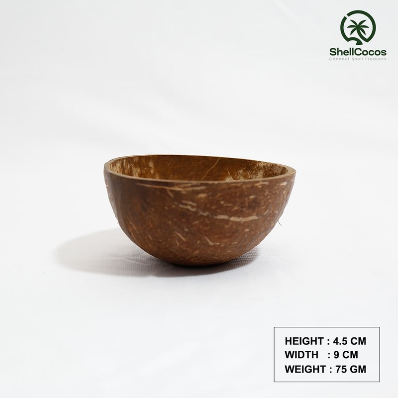 Shell Natural finish oval bowl