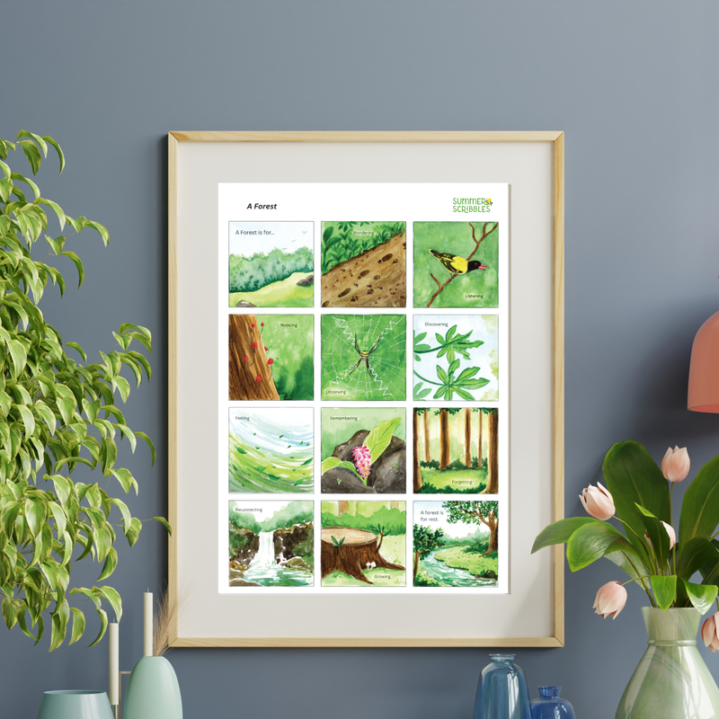 A Forest is for rest- Visual Nature Poem